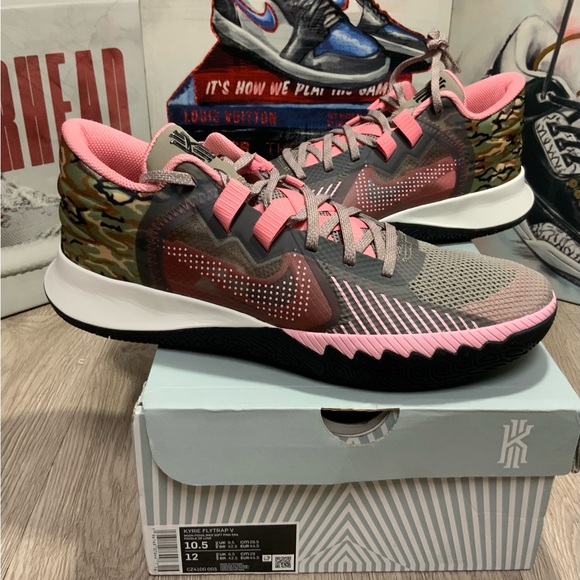 NEW Authentic Nike Kyrie Flytrap V "Moon Fossil Pink Grey" Men’s US 9, 9.5, 10 - Picture 10 of 13